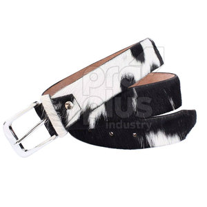 Ceinture en cuir de vachette faite à la main pour homme, décontractée, pour le bureau, boucle en acier de luxe, durable, écologique - Product Image 3