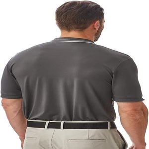 Polo de corte clásico para hombre, cuello acanalado, puños, manga corta, personalizable, de talla grande, polos clásicos de punto sólido para hombre - Product Image 4
