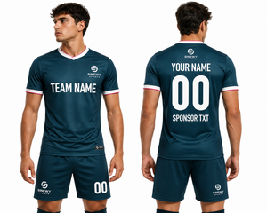SINEWY SPORTS Custom <b>Soccer</b> Jersey Short Sleeve V-Neck Moisture Wicking Polyester Team Name Number Adult Unisex All Seasons - Product Image 4
