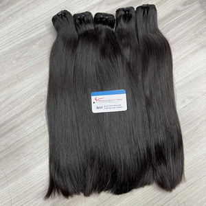 Vente en gros d'extensions de cheveux vierges vietnamiennes non transformées, faisceaux de cheveux de trame droite à cuticules alignées, couleur naturelle brute - Product Image 1