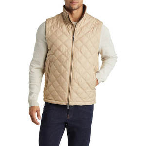 Gilet matelassé respirant pour homme de grande taille, col montant zippé, capuche, activités de plein air d'hiver, service OEM disponible - Product Image 2