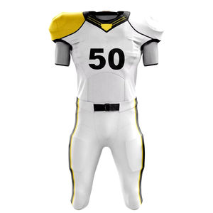 Maillot de football américain professionnel sur mesure uniforme à manches courtes vêtements d'équipe sublimés - Product Image 5