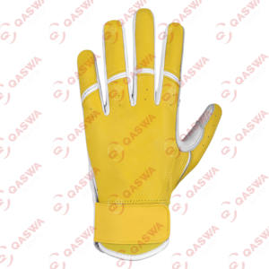 Vente en gros de gants de frappe de baseball Cabretta de la meilleure qualité en cuir avec logo personnalisé gants en cuir réglables et respirants - Product Image 2