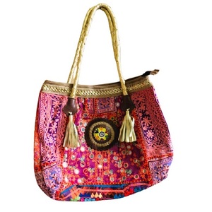 Bolso Banjara indio hecho a mano para mujer, bolso de hombro bordado Vintage de lujo personalizado, bolso de hombro de compras de noche de estilo bohemio - Product Image 1