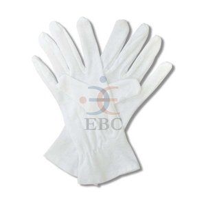 Guantes de algodón blancos antideslizantes OEM para ceremonias, conductores, camareros, inspección de verano, para montar a caballo, hechos a mano con botón a presión - Product Image 1