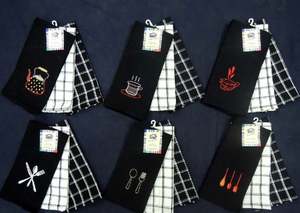 Torchon de cuisine Design personnalisé Tissu Marque Emballage Cadeau Brodé 100% coton Logo Vente en gros Fabricant en vrac - Product Image 5