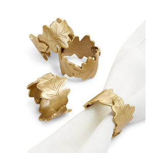 Ensemble d'anneaux de serviette à maillons en or vintage, décor de table de fête, porte-serviettes en métal créatif pour restaurant et salle à manger à la maison - Product Image 6