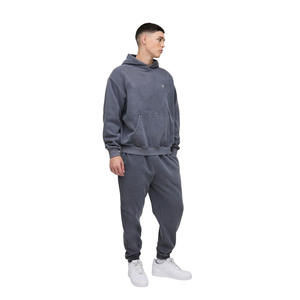 Vêtements de détente en molleton lourd pour l'automne et l'hiver Sweat à capuche coupe décontractée avec poche kangourou - Product Image 1