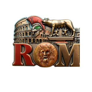Imán de Refrigerador 3D de Metal Personalizado de Fábrica con Diseño del <span class=keywords><strong>Coliseo</strong></span> Romano, <span class=keywords><strong>Italia</strong></span>, 20 Años de Experiencia - Product Image 1