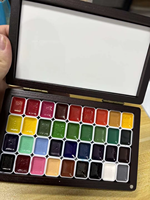 Encre à ongles solide à effet marbré dégradé, non toxique, végane, 36 couleurs pour nail art