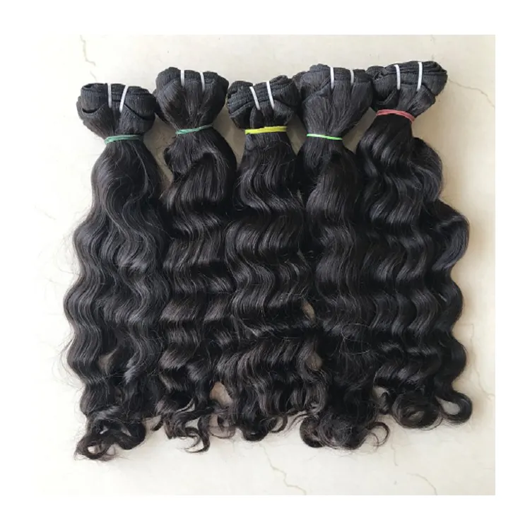 Remy Hair 100% Raw Unprocessed Virgin Indian Temple Loose Body Human Hair Extensions from Top Listed Indian Seller