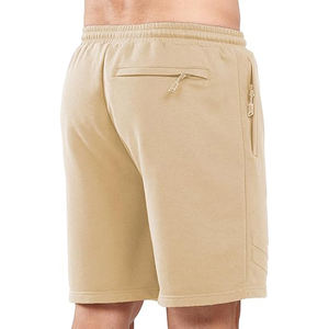 soft cotton <b>fleece</b> <b>shorts</b> men casual lounge gym summer elastic waist relaxed comfort clothing - Product Image 2
