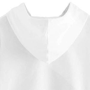 Sudadera con capucha recortada Nurak para mujer con logotipo estampado personalizado, jersey de manga larga al por mayor, Top corto para invierno con colocación frontal del logotipo - Product Image 3