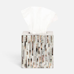 Mother of Pearl Floral Pattern Tissue Box Modern Home Tableware Napkin Holder for Home Hotel <b>Bathroom</b> <b>Accessories</b> in Good Price - Product Image 2
