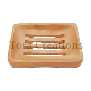 Vente chaude nouveau Design fait à la main en bois de Neem porte-savon Durable en forme de bateau caractéristiques élégantes pour les fournitures de toilette de bain - Product Image 4