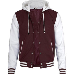 Venta caliente Unisex personalizado béisbol Varsity Streetwear Letterman chaqueta invierno bombardero abrigo patrón venta al por mayor ropa universitaria lisa - Product Image 1