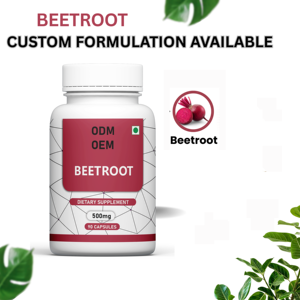 Cápsulas de extracto de raíz de remolacha de etiqueta privada, cápsulas de polvo Premium Seguras para Todos, recomendadas para mujeres embarazadas - Product Image 2