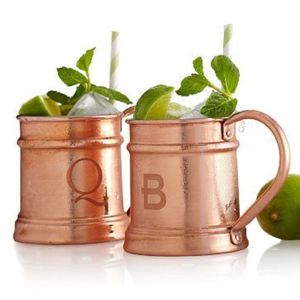Ensemble de tasses en cuivre martelé de 16 oz |   Tasse à Moscow Mule en cuivre avec poignée en laiton |   Fournitures de bar personnalisées en gros, mugs en cuivre avec logo - Product Image 4