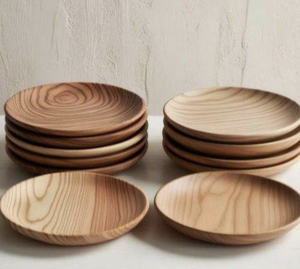 Natural Acacia Wood Eco-Friendly Luxury <b>Square</b> Serving Platters <b>Set</b> for Coffee Tea Fruit Food Dessert - Product Image 4