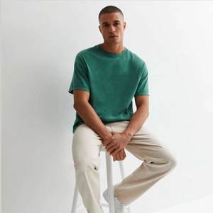 Venta al por mayor mejor ropa de verano de los hombres 100% camisetas de algodón de alta calidad de ajuste suelto impreso camiseta de los hombres con su propio logotipo - Product Image 1