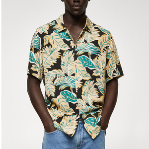 High Quality Casual Men's Full Sleeve Breathable Quick Dry Beach <b>Shirts</b> <b>Button</b> Down OEM Custom Sublimated Design Beachwear - Product Image 2