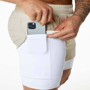 Precio de fábrica, nueva tendencia, ropa de hombre, pantalones cortos para correr, secado rápido, algodón, poliéster, ropa de calle, pantalones cortos de entrenamiento con bolsillo - Product Image 5