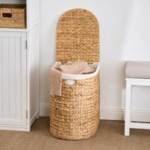 Cesto de Ropa Tejido de Jacinto de Agua, Cesta de Almacenamiento Hecha a Mano, Venta al por Mayor, Ecológico, Hecho en Vietnam - Product Image 3