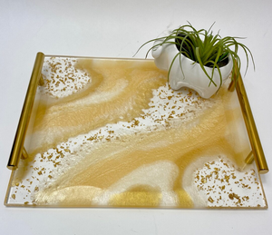 Plateau en résine en gros, plateau de service en résine époxy fait main, fournisseur en gros de plateaux de service en résine époxy - Product Image 1