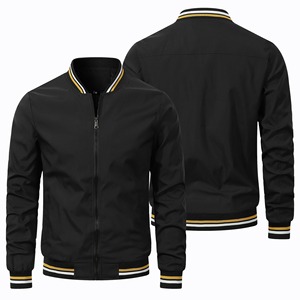 Fabricantes de chaquetas de béisbol de lona deportivas confiables que ofrecen chaquetas de Letterman a prueba de viento personalizadas con servicios OEM/ODM MOQ bajo - Product Image 3