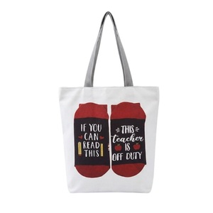 Bolsa de lona con diseño de apreciación del maestro, bolsa de hombro reutilizable para compras, regalo divertido para el aula, uso diario, 27x37cm - Product Image 1