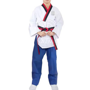 Uniforme de Taekwondo Transpirable Hecho en Pakistán, Precio Razonable, Uniforme de Entrenamiento de Taekwondo, Talla Adulto - Product Image 3