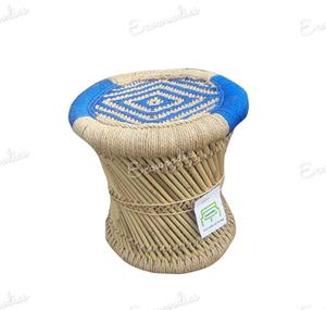Elegante rústico Vintage otomano bambú Sarkanda Mudha tejido a mano para sala de estar balcón interior al aire libre consola con incrustaciones de hueso - Product Image 6
