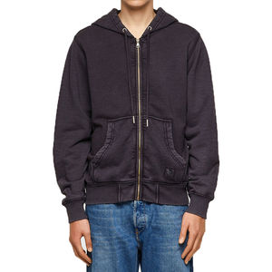 Sweat à capuche surdimensionné en molleton délavé à l'acide, style streetwear de marque OEM, vintage, en tissu éponge français, personnalisé pour hommes - Product Image 1