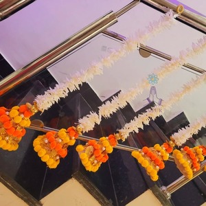 Toran Latkan floral indio hecho a mano para Festival de boda y decoración del hogar Decoración colgante de puerta de flores artificiales - Product Image 2