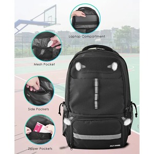 Custom Team Soccer Bags Sports Mens <b>Basketball</b> Backpack With Ball Compartment - Product Image 4