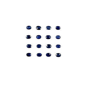 Zafiro Azul Natural Sin Tratar, Ovalado Calibrado de 3x4mm 4x5mm, Piedra Preciosa Suelta de 8mm de Altura, Variedad que Incluye Ópalo, Aguamarina, Ónix - Product Image 2