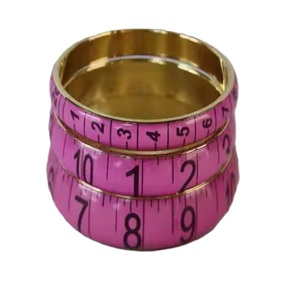 2025 New Arrival Blue Resin <b>Bangle</b> With Measurement Tape Design Bracelets <b>Bangles</b> Patterns Available in All Colors - Product Image 2
