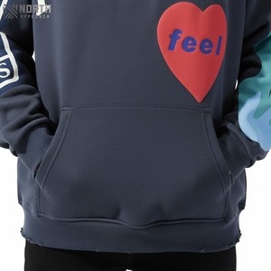 Sweat à capuche Oem surdimensionné personnalisé Fabricants 500 Gsm Logo personnalisé Fournisseurs de sweats à capuche 100% Coton Réversible 500 Gsm Hoodie - Product Image 5