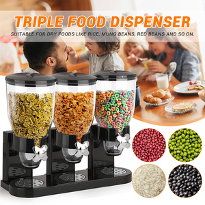 Dapur makanan gandum wadah beras untuk pesta kualitas tinggi sereal plastik kotak penyimpanan berputar gandum Dispenser - Product Image 3