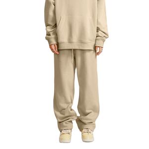 Dernière mode de jogging décontracté Pantalon de survêtement personnalisé Pantalon de survêtement en molleton de coton Hip Hop 400GSM uni - Product Image 1