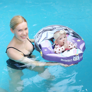 Mambobaby Flotteur Bébé Licorne 3D Sans Air, Violet, Flotteur de Piscine Non Gonflable pour Nourrissons - Product Image 1