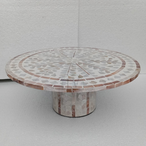 Venta al por mayor de lujo Ramadán Kareem Madre de perla soporte de pastel vajilla para productos árabes hechos a mano de Vietnam - Product Image 1