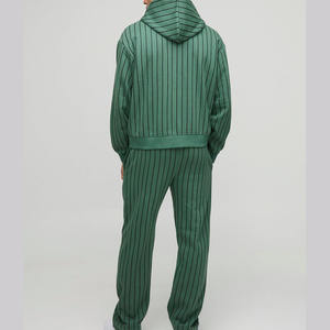 OEM Custom Men Tracksuit Set Athletic Workout Jogger Suit with Full <b>Zip</b> <b>Hoodie</b> and Sweatpants Fitness and Outdoor sweatsuit - Product Image 2