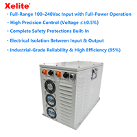 Alimentation électrique industrielle CC 6500W-7500W Haute puissance Large plage de tension Réglable Chargeur de batterie industriel à courant élevé Redresseur