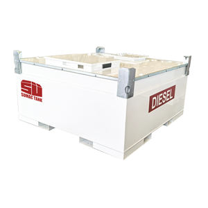 Réservoir de stockage d'huile diesel en acier au carbone à double paroi de 1000 litres avec pompe, fourni par l'usine - Product Image 2