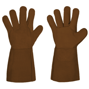 Gants de soudage TIG de taille XL de haute qualité renforcés en cuir de vachette en grain de chèvre résistant à l'abrasion et à la chaleur pour la lutte contre les incendies - Product Image 5