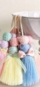 ACRYLIC BLUE and CREAM TASSEL T1090 for HAND BAG <b>Bulk</b> Supplier and Manufacture <b>by</b> Refratex India Made in India for Bast Quality - Product Image 4