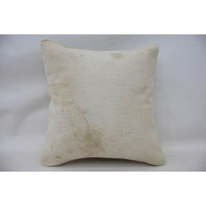 <b>Beige</b> Rustic 50x50 Inch Luxury Wool Woven Vintage Square Pattern Non-Slip Eco-Friendly Removable Washable <b>Cushion</b> Living Decor - Product Image 1