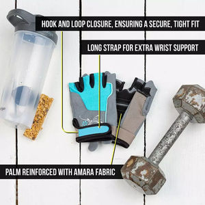 Gants de cyclisme de course haute qualité à doigts courts, en tissu maille souple, respirants et absorbant les chocs pour la gym et l'extérieur - Product Image 5