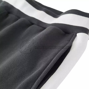 Custom Logo <b>Men's</b> High Quality Canvas <b>Joggers</b> with Side Strips Casual Style Drawstring Sweatpants <b>Cargo</b> Trouser - Product Image 4
